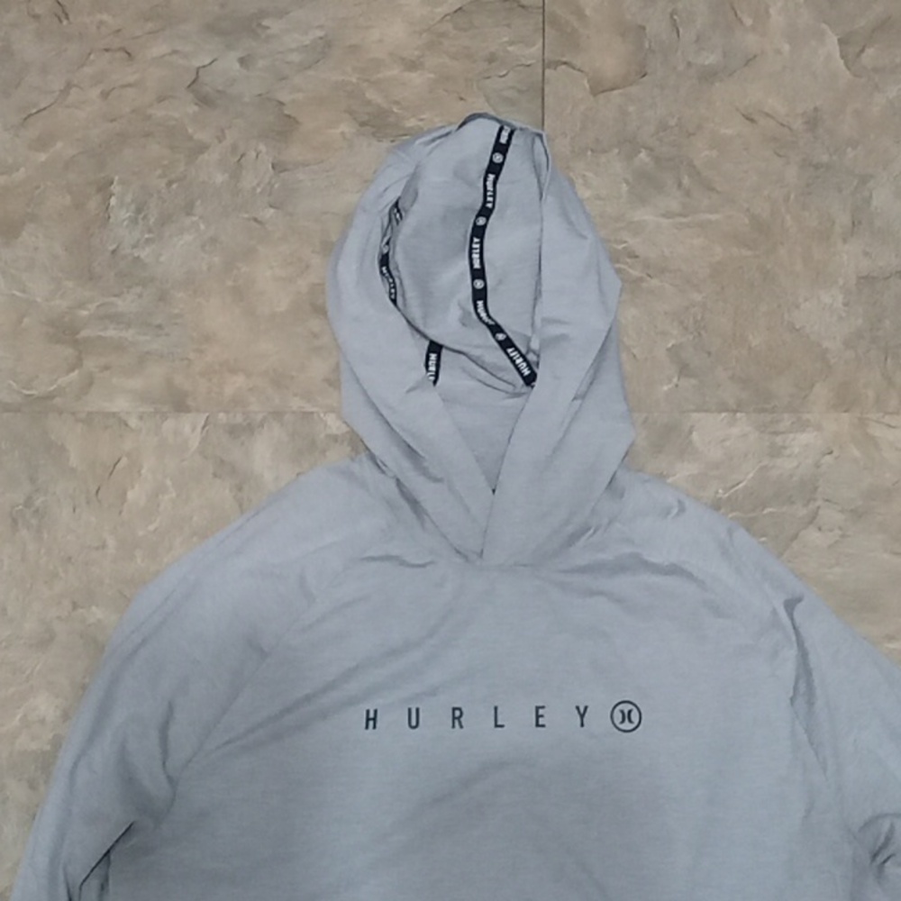 Hurley Light Gray Men's Hoodie - Picture 4 of 8